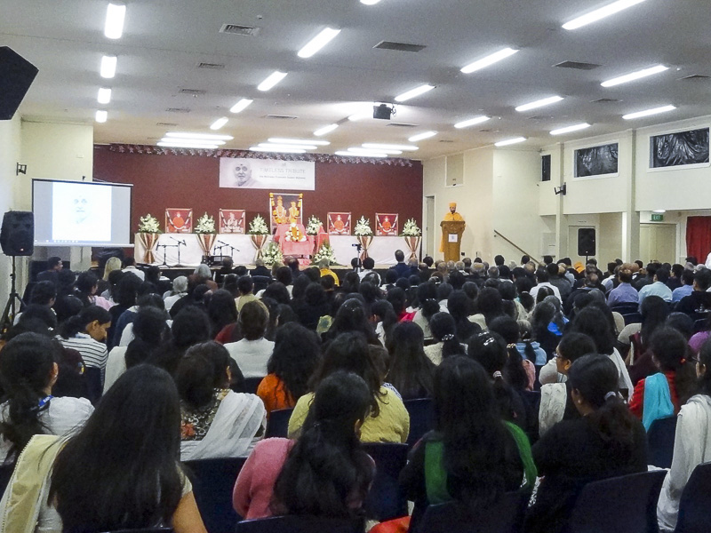 Tribute Assembly in Honor of HH Pramukh Swami Maharaj, Wellington