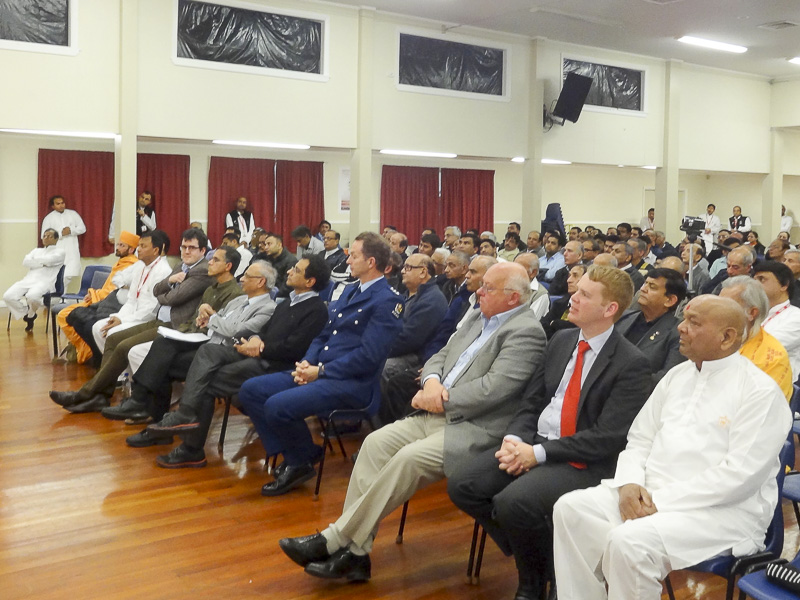 Tribute Assembly in Honor of HH Pramukh Swami Maharaj, Wellington