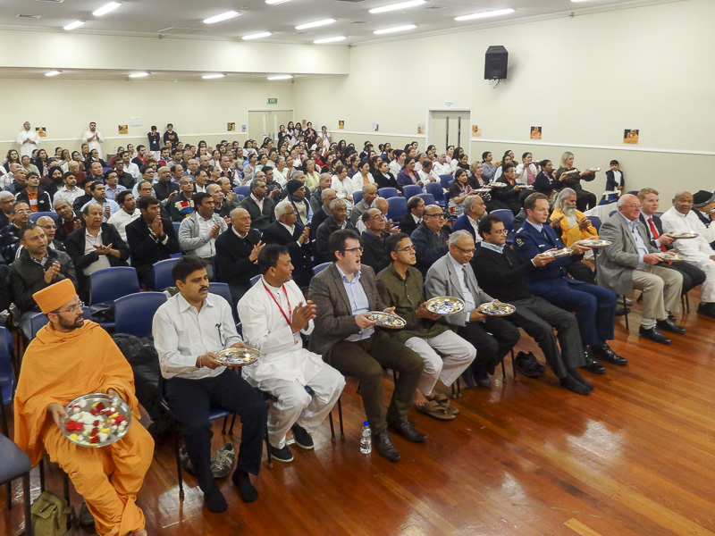 Tribute Assembly in Honor of HH Pramukh Swami Maharaj, Wellington
