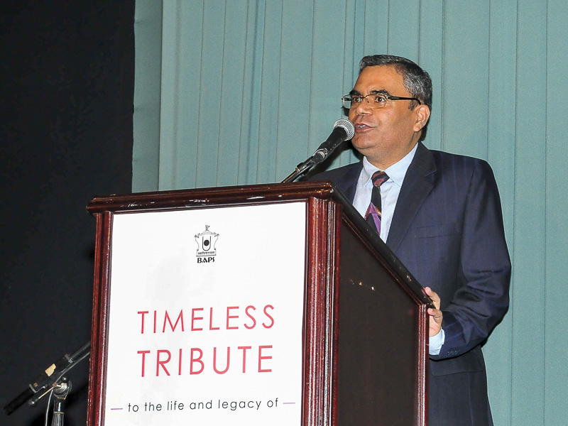 HE Indra Mani Pandey addresses the assembly