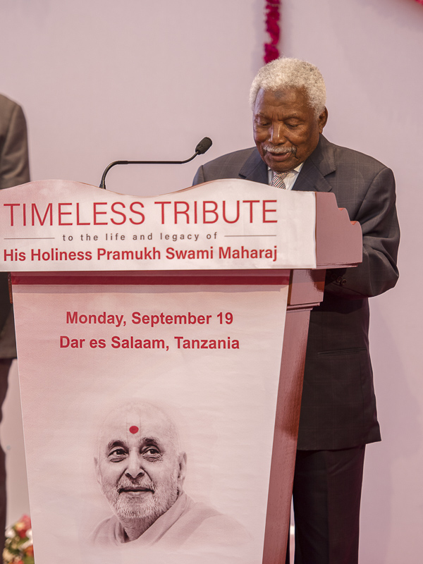 Tribute Assembly in Honor of HH Pramukh Swami Maharaj, Dar-es-Salaam