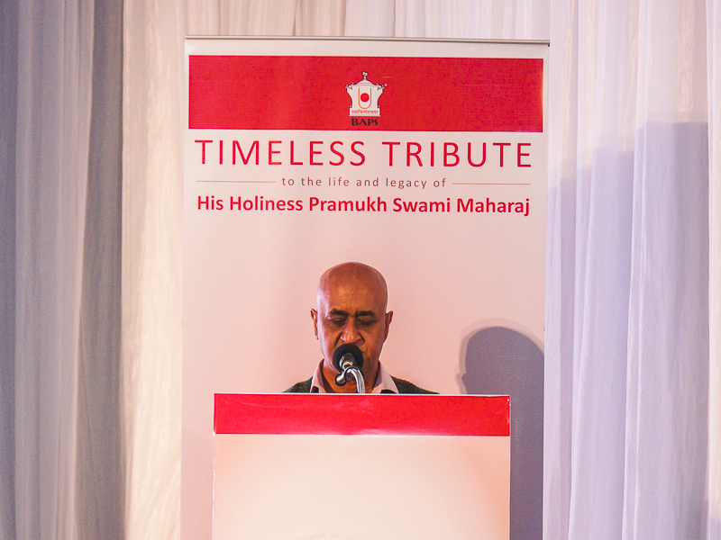 Tribute Assembly in Honor of HH Pramukh Swami Maharaj, Durban