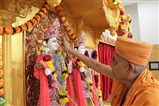 Murti-Sthapan vidhi being performed