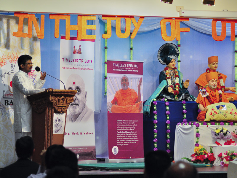Tribute Assembly in Honor of HH Pramukh Swami Maharaj, Brisbane