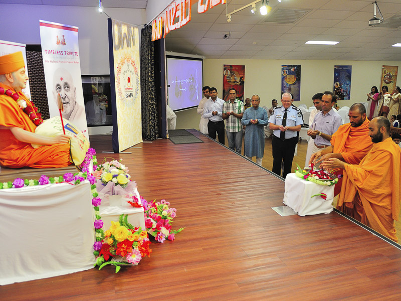 Tribute Assembly in Honor of HH Pramukh Swami Maharaj, Brisbane