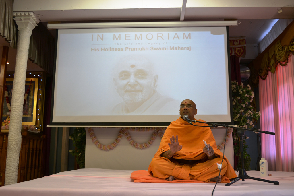 Tribute Assembly in Honour of HH Pramukh Swami Maharaj, Nottingham, UK