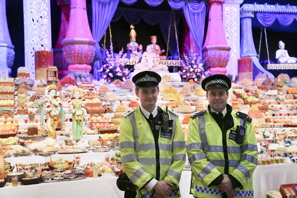 Friends from the Metropolitan Police Force supported the community event