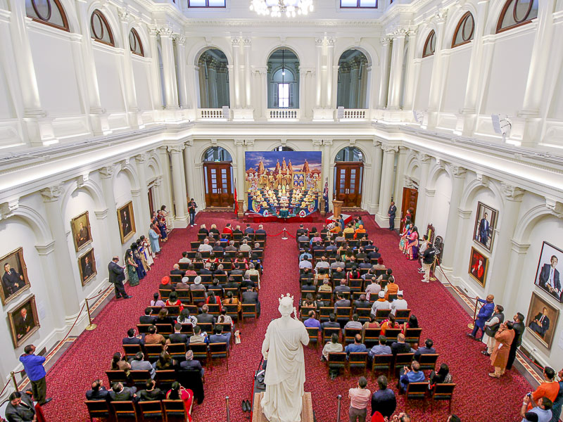 Diwali-Annakut Exhibition at Parliament of Victoria, Melbourne, Australia