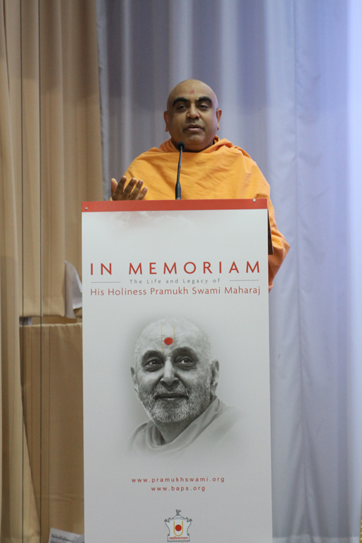 Tribute Assembly in Honour of HH Pramukh Swami Maharaj, Birmingham, UK