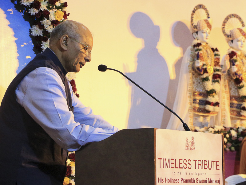 Harish Bhuptani addresses the assembly