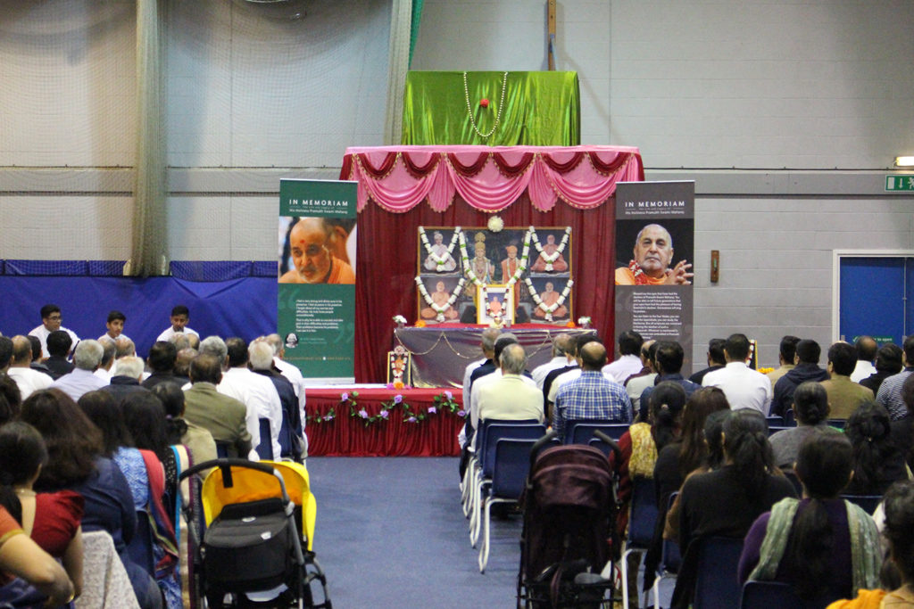 Tribute Assembly in Honour of HH Pramukh Swami Maharaj, South East London, UK