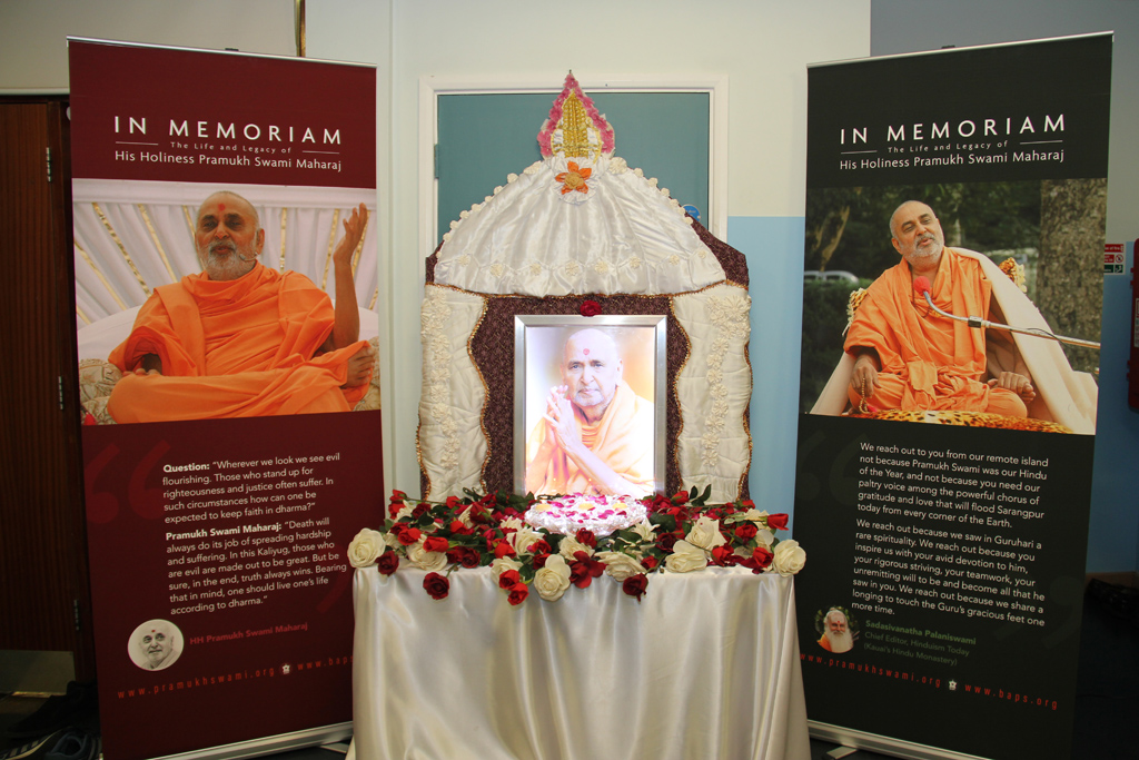 Tribute Assembly in Honour of HH Pramukh Swami Maharaj, West London, UK