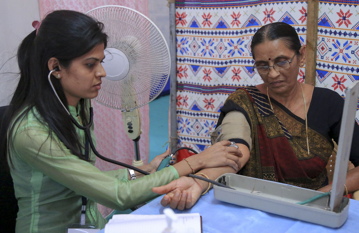 Health checkup camp organized at Swaminarayan Nagar