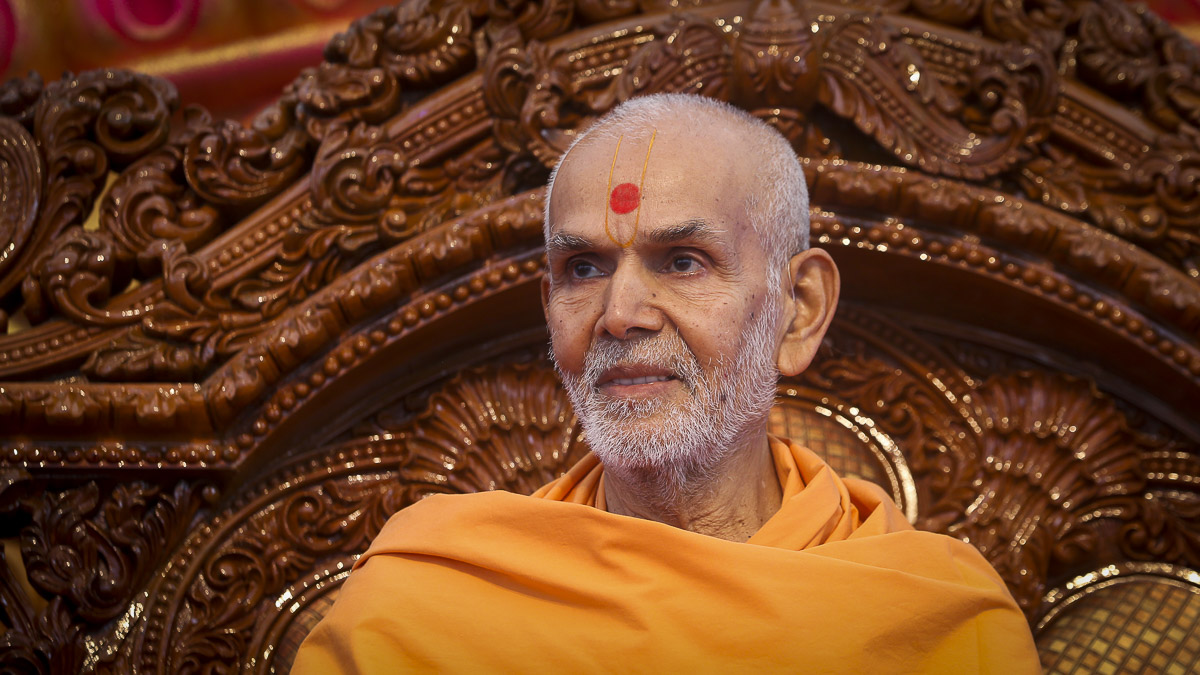 Param Pujya Mahant Swami in a divine mood