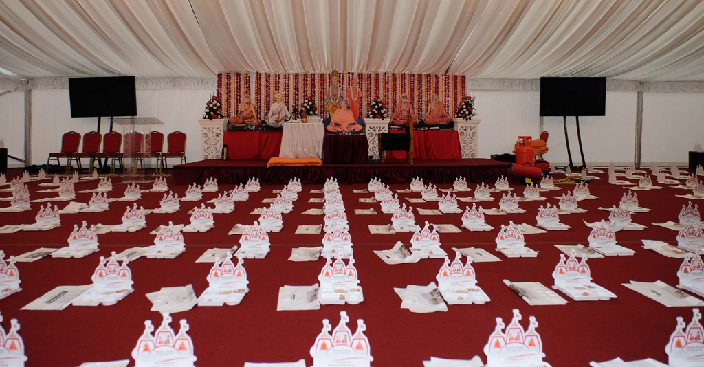 Bhumi Pujan Ceremony of BAPS Shri Swaminarayan Mandir, East London, UK