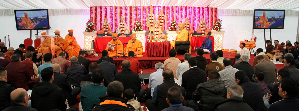 Bhumi Pujan Ceremony of BAPS Shri Swaminarayan Mandir, East London, UK