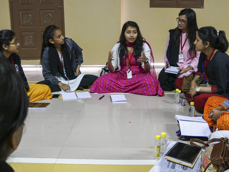 Kishoris during Brahmavidyani College shibir