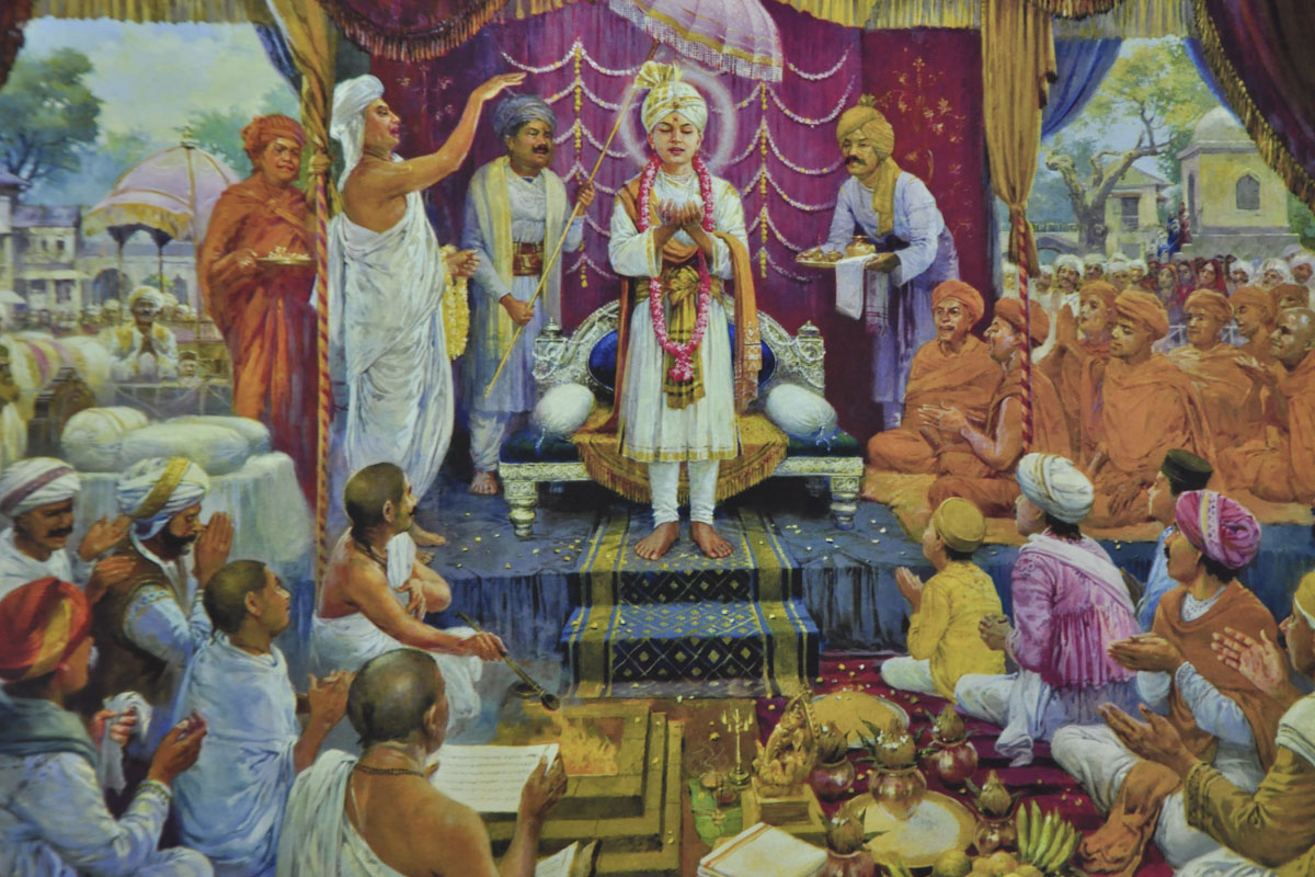 A painting from the book