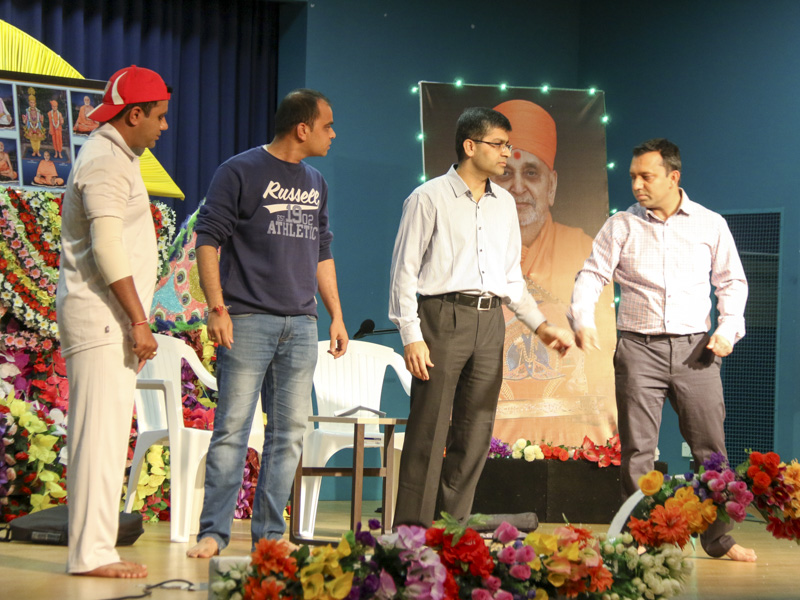  A skit presentation in the cultural program assembly