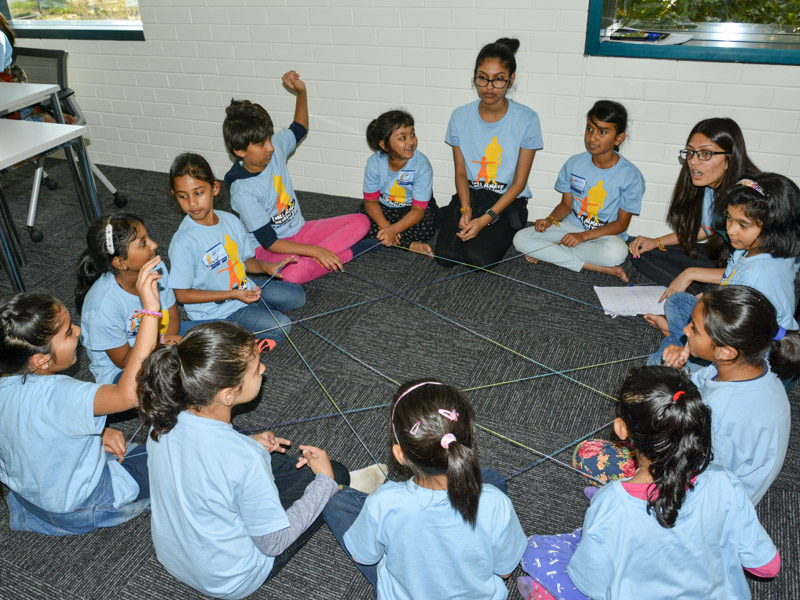 Children participate in bal-balika shibir