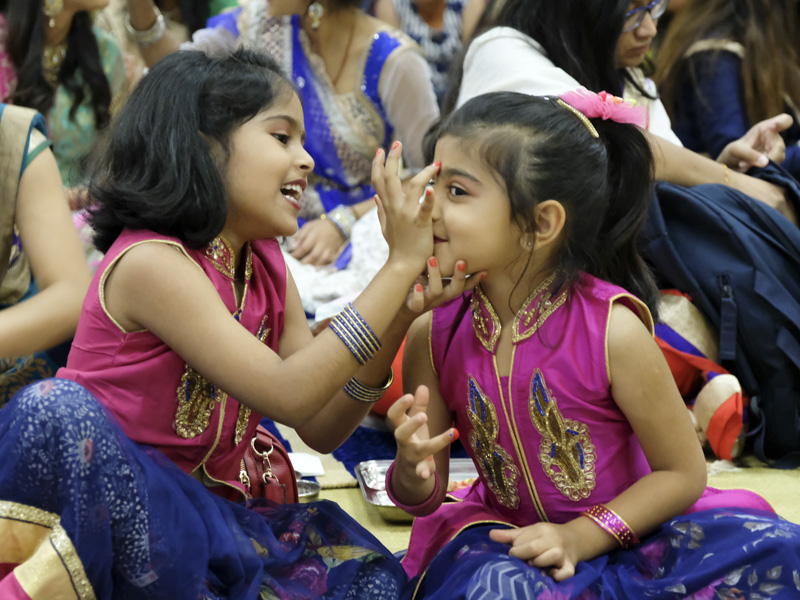 Devotees participate in patotsav mahapuja
