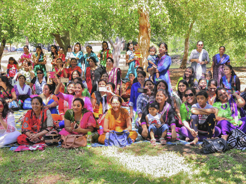 Devotees during the daabra utsav assembly