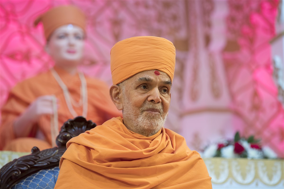 ... in honour of guru Mahant Swami Maharaj on his 84th pratik janma jayanti