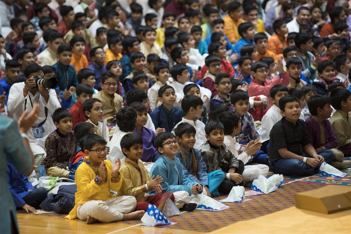Children enjoy participating in the session