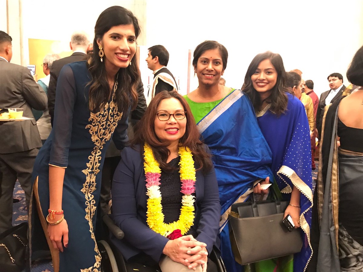 BAPS members interacting with members of Congress