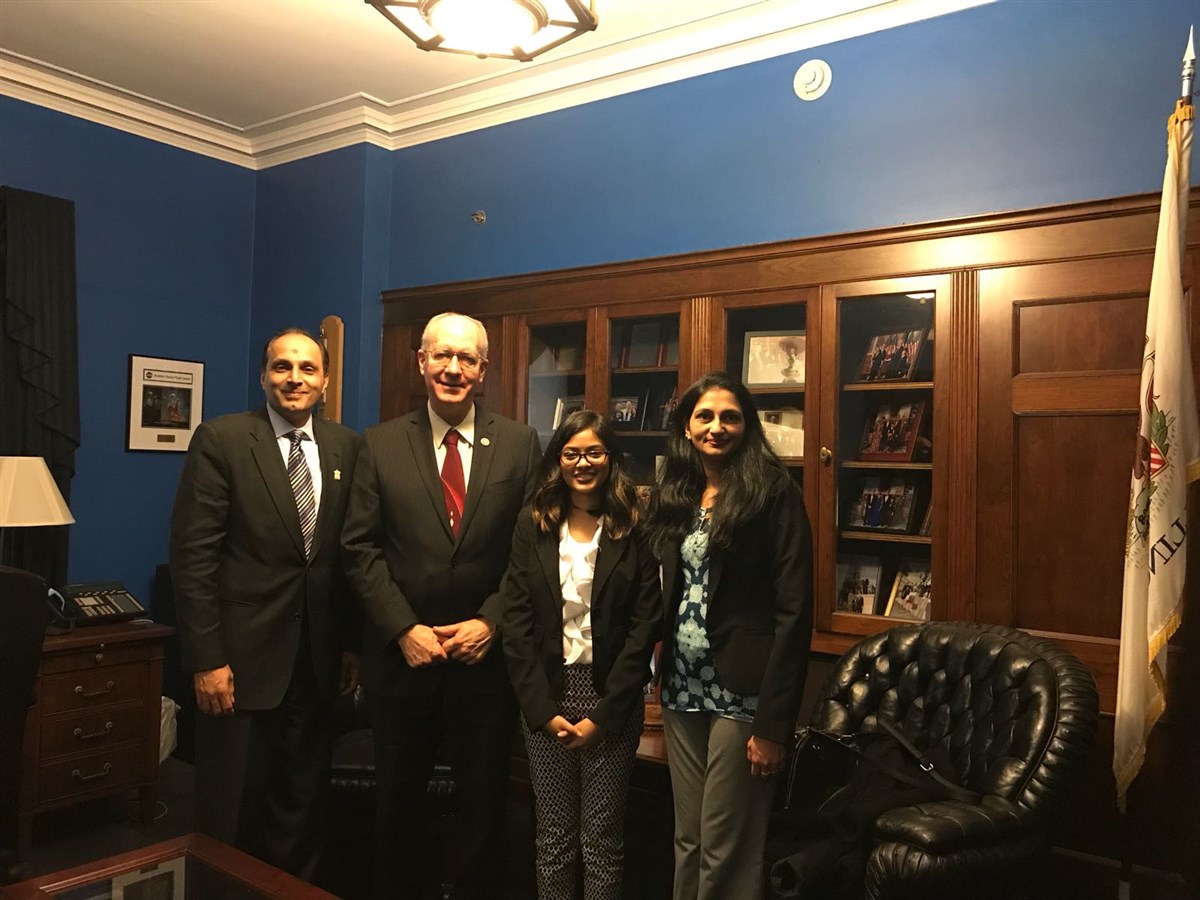 BAPS members meet with Congressman Bill Foster (IL-11)