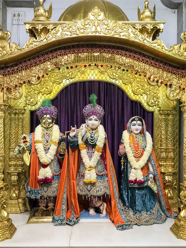 Shri Harikrishna Maharaj and Shri Radha-Govind Dev