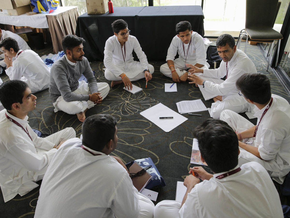 Group discussion during the convention
