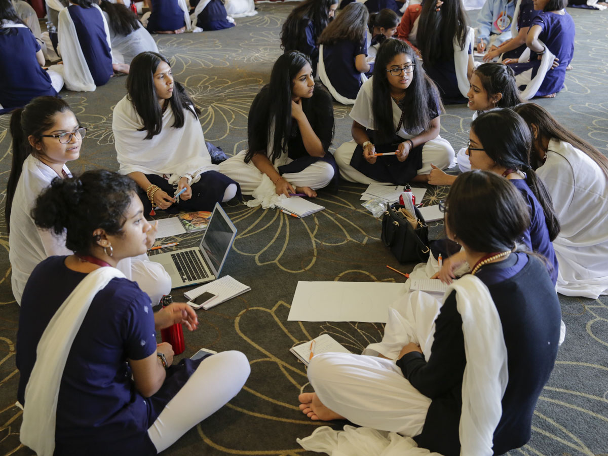Group discussion during the convention