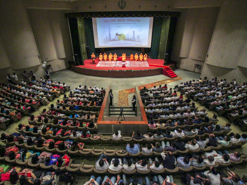 Welcome assembly at the Iranian Club Auditorium