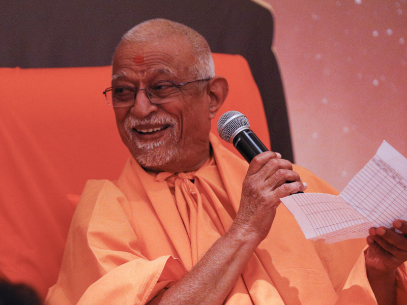 Pujya Doctor Swami participates in a shibir activity