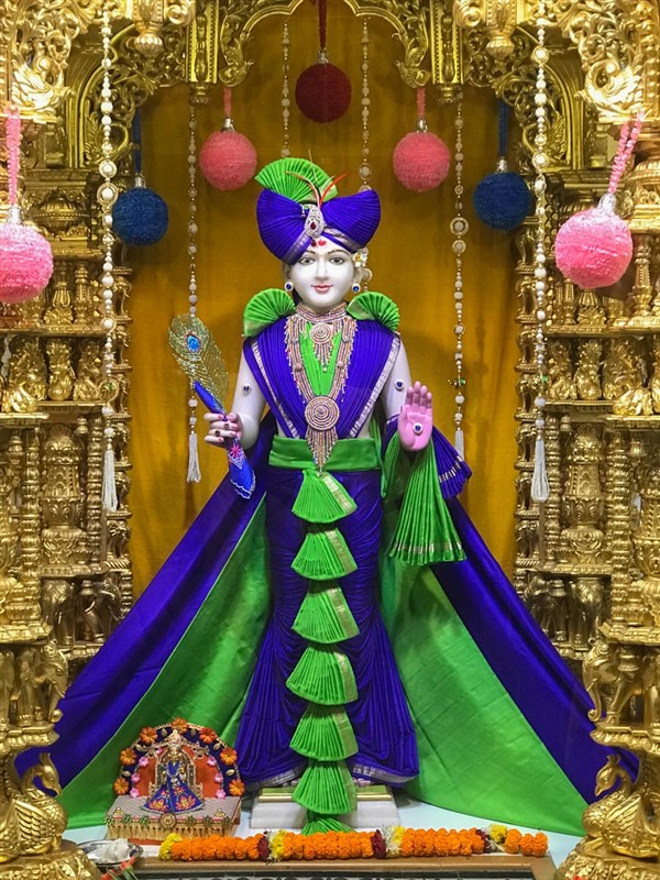 Shri Ghanshyam Maharaj, BAPS Shri Swaminarayan Mandir, Limbdi