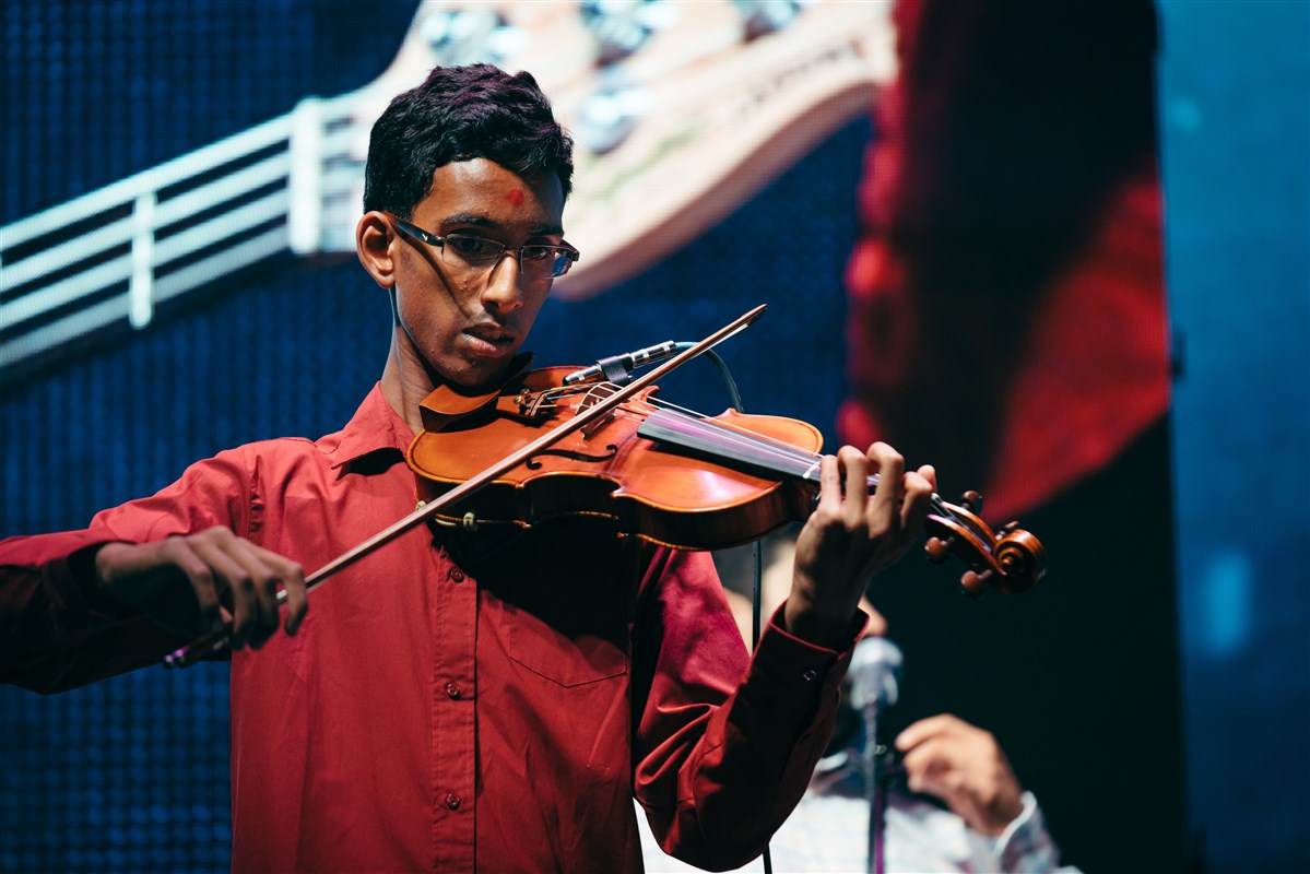 Evening stage performance
