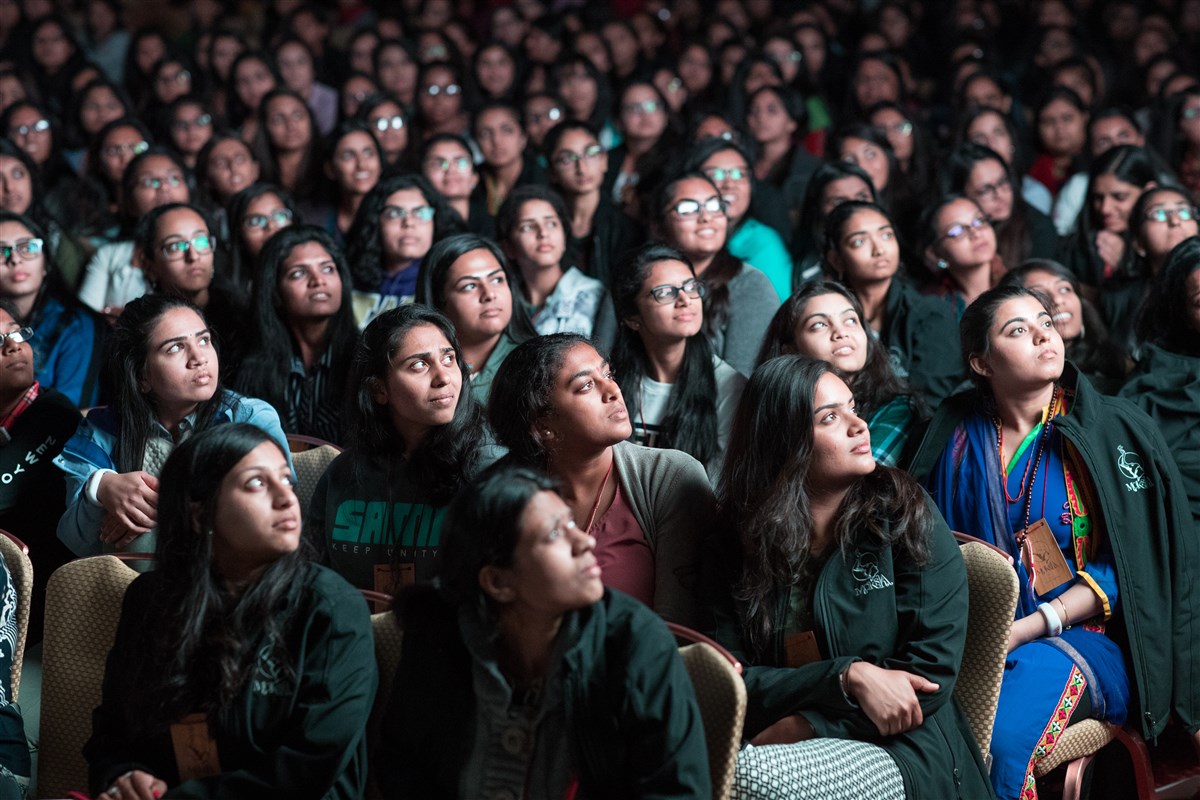 Delegates engrossed in the evening session