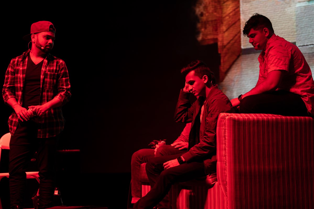Evening stage performance