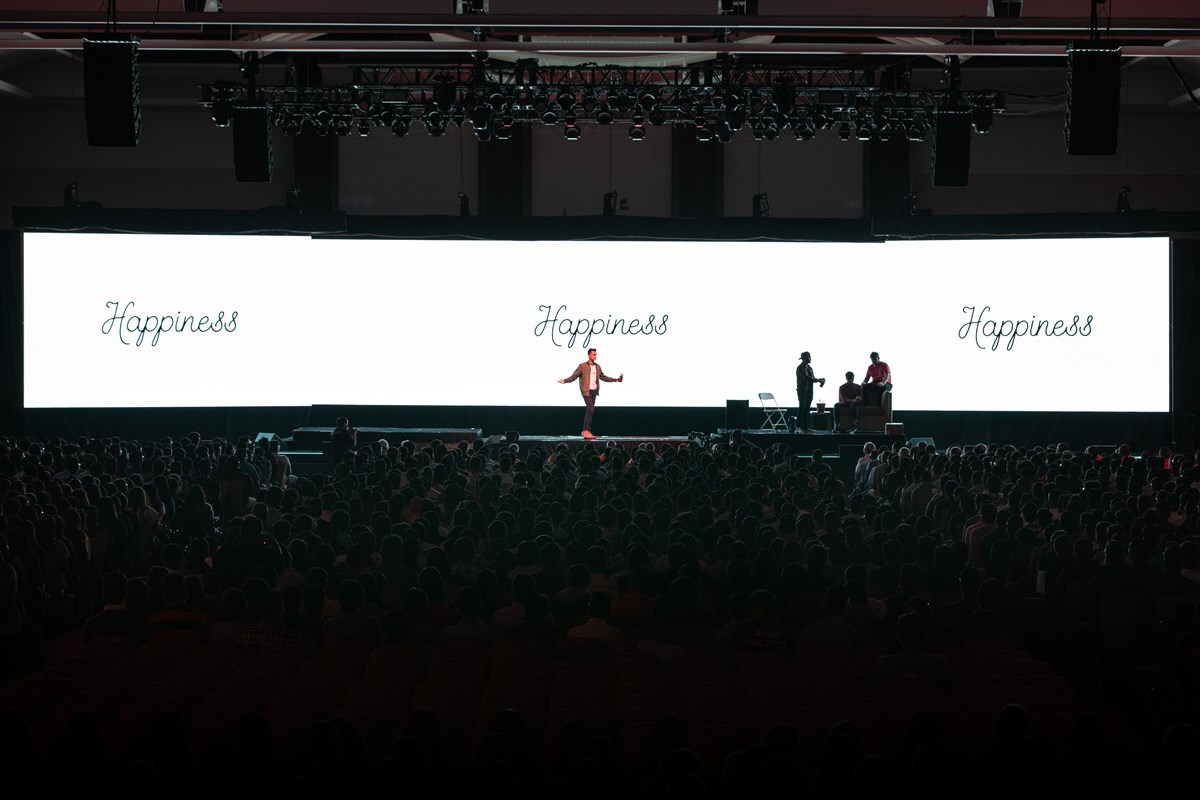 Evening stage performance