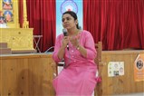 Dr. Upasana Patel interacting with students at campus