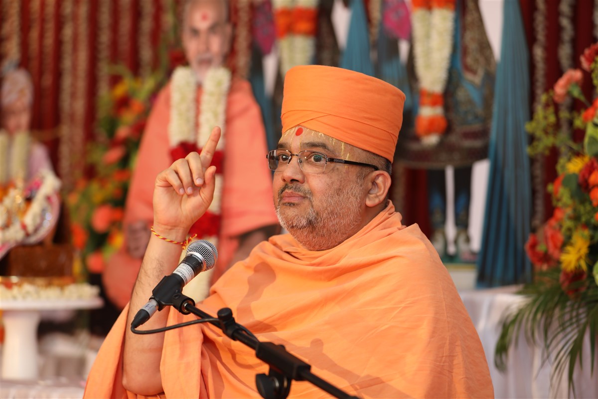 Bhadreshdas Swami explains the theological significance of the mandir