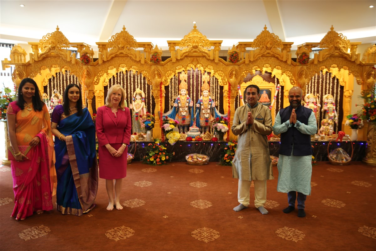 Local dignitaries also attended the mandir inauguration ceremony