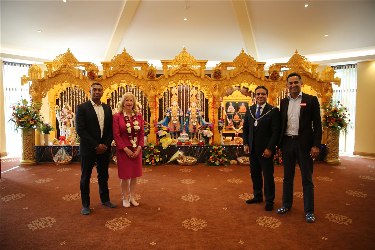 Local dignitaries also attended the mandir inauguration ceremony