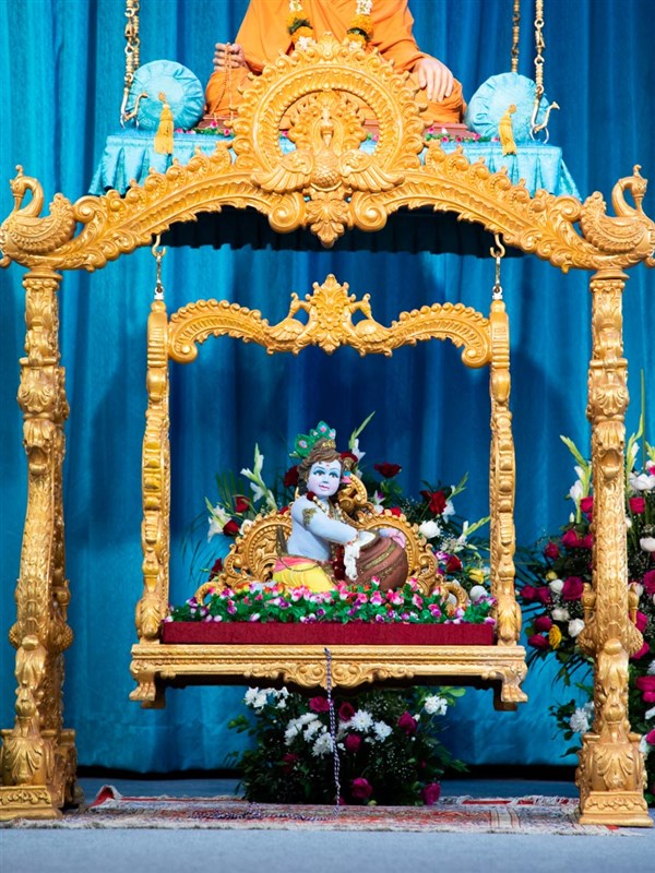 Bhagwan Shri Krishna in a hindolo