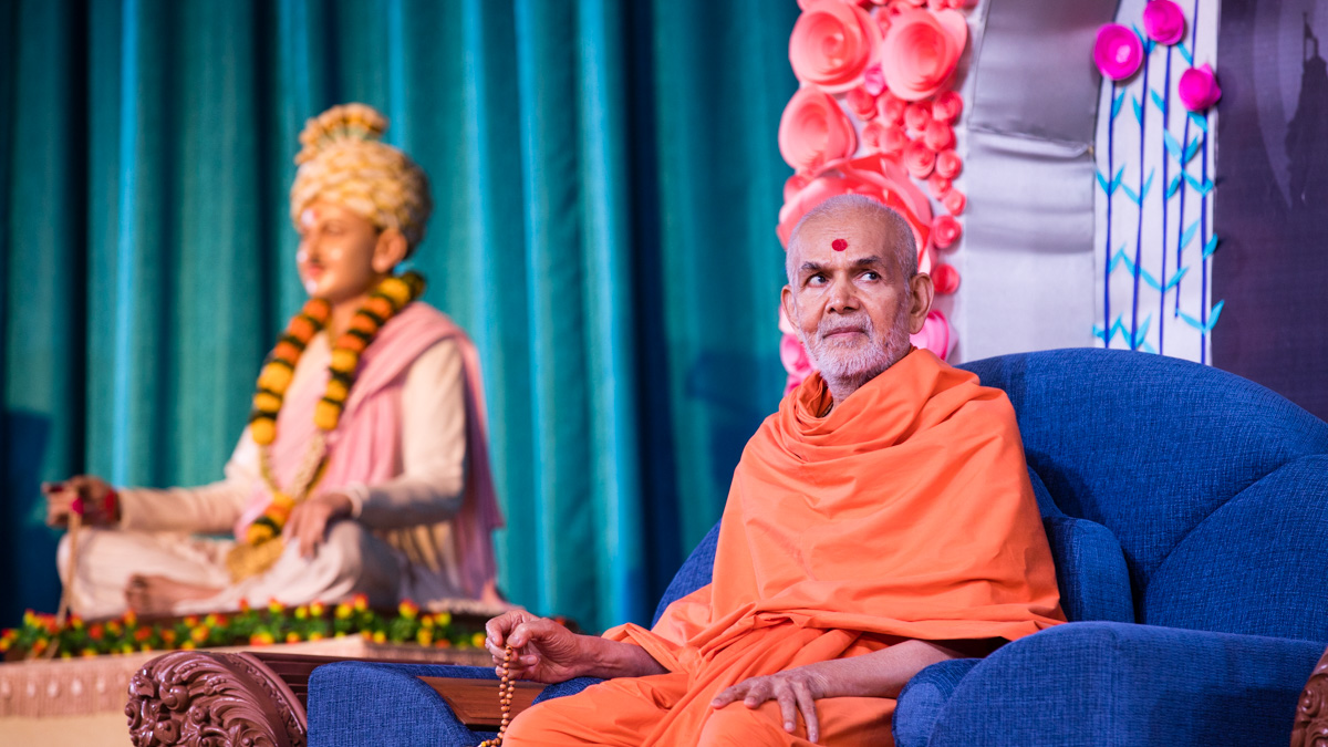 Swamishri during the presentation