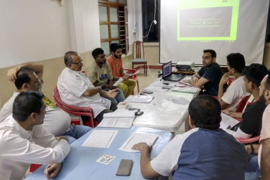 Volunteers prepare for sant vicharan in Africa