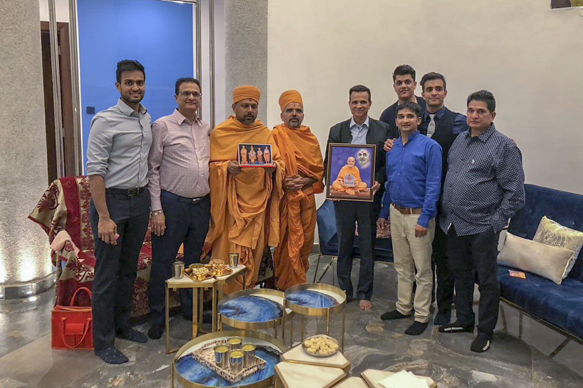 Memento presented to devotees and well-wishers