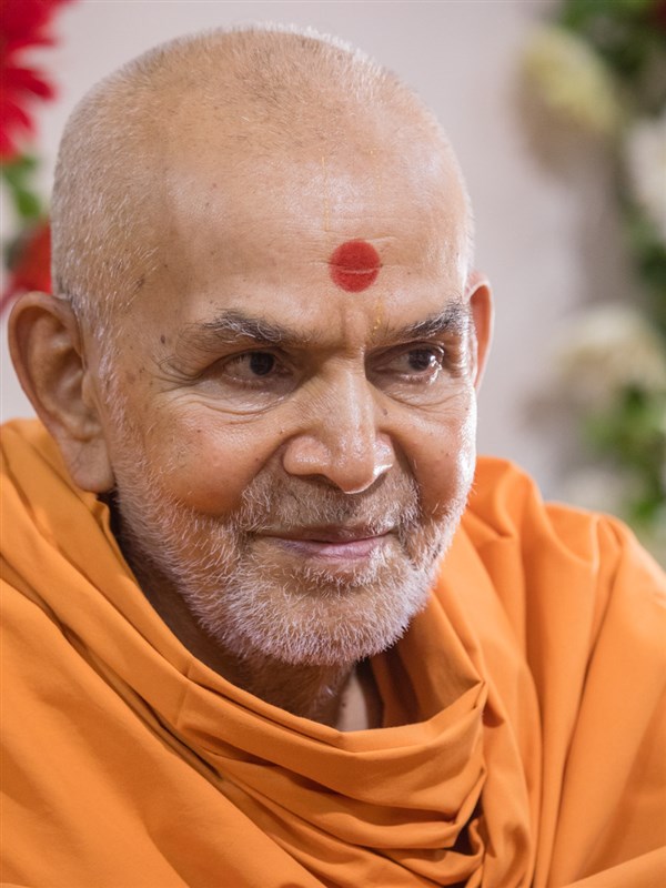 Swamishri in a divine mood