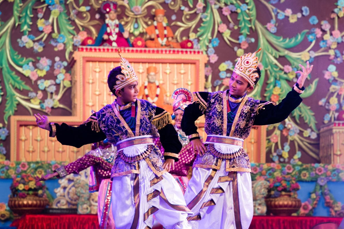 Children perform a traditional dance